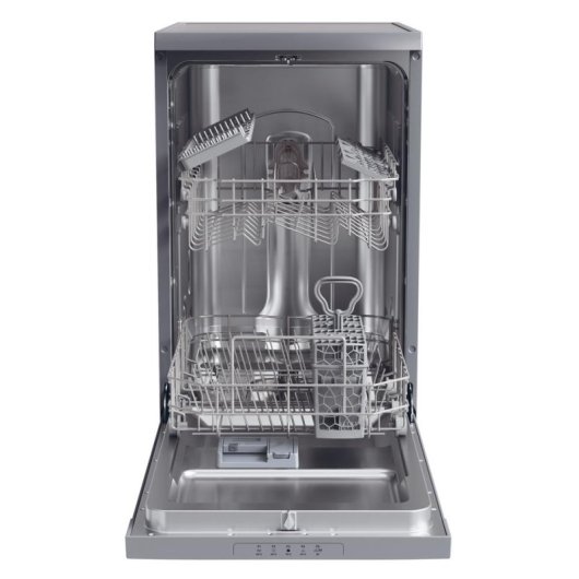 Lavavajillas Candy Brava CDPH 2L1047S 10 cubiertos E con 2 cestas plegables y bloqueo infantil