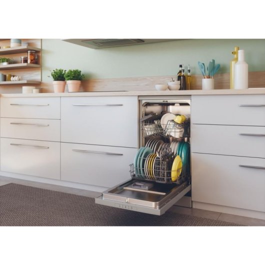 Lavavajillas Candy Brava CDPH 2L1047S 10 cubiertos E con 2 cestas plegables y bloqueo infantil