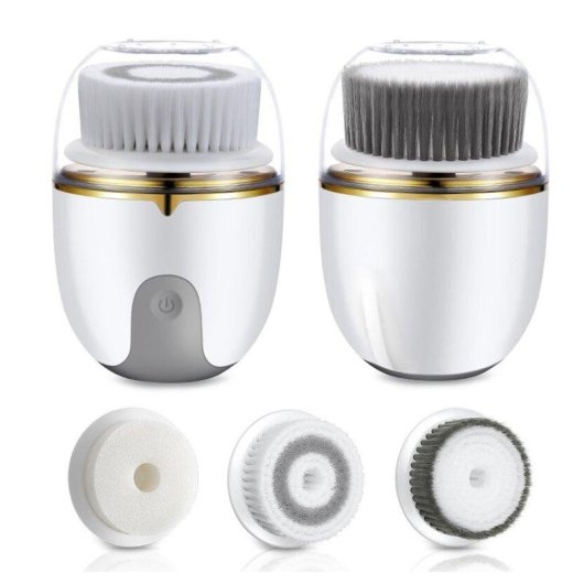 Limpiador Facial Eléctrico Dam Electronics con Tres Cabezales y Frecuencia Dual IPX5