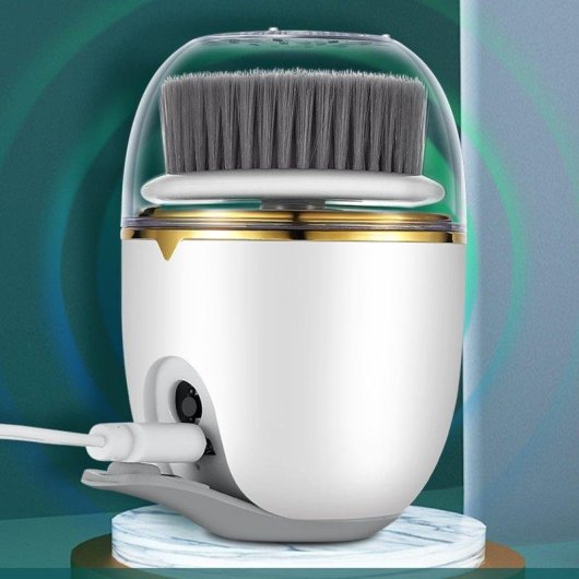 Limpiador Facial Eléctrico Dam Electronics con Tres Cabezales y Frecuencia Dual IPX5