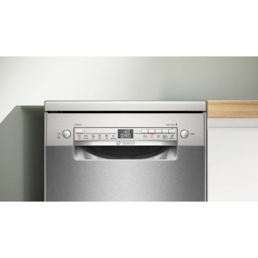 Lavavajillas Bosch SPS2HKI55E 10 Servicios D Acero inoxidable con AquaStop y 6 programas