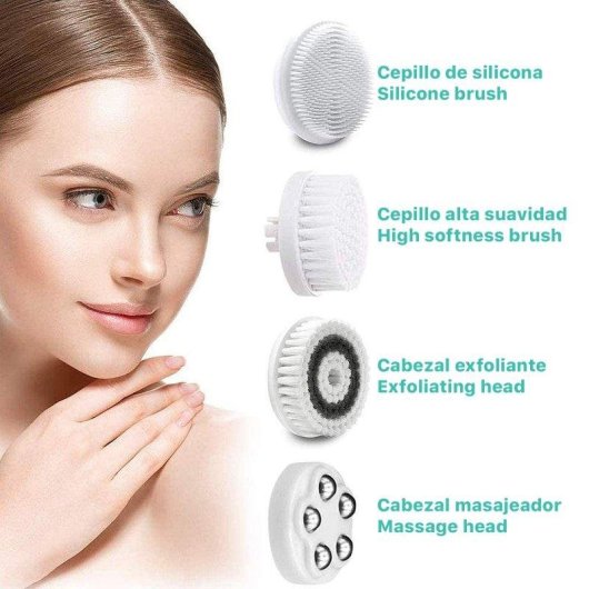 Cepillo Facial Dam Electronics 4 en 1 con 3 Velocidades Ajustables