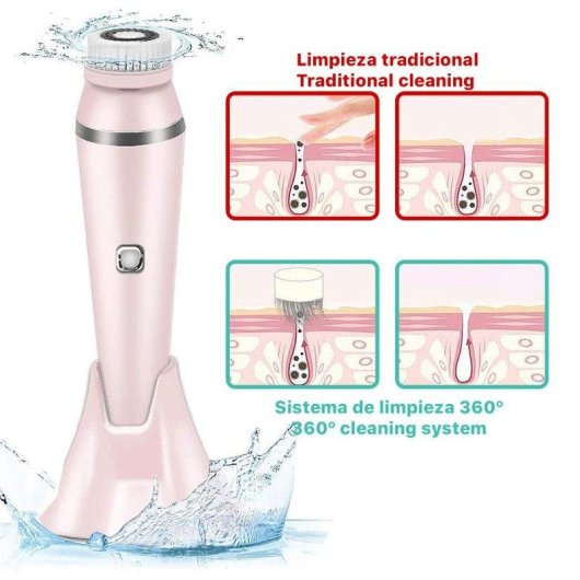 Cepillo Facial Dam Electronics 4 en 1 con 3 Velocidades Ajustables