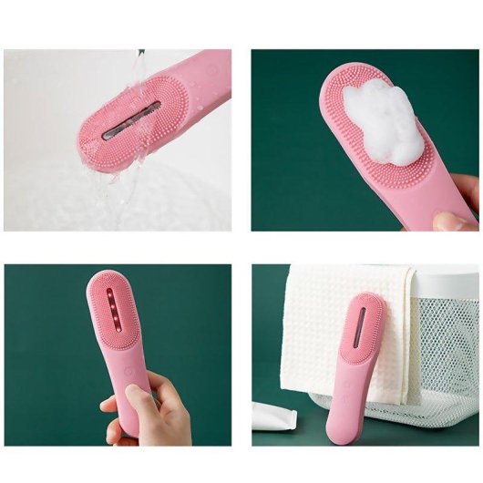 Cepillo Limpiador Facial Dam Electronics con Tratamiento LED Triple Anti Acné