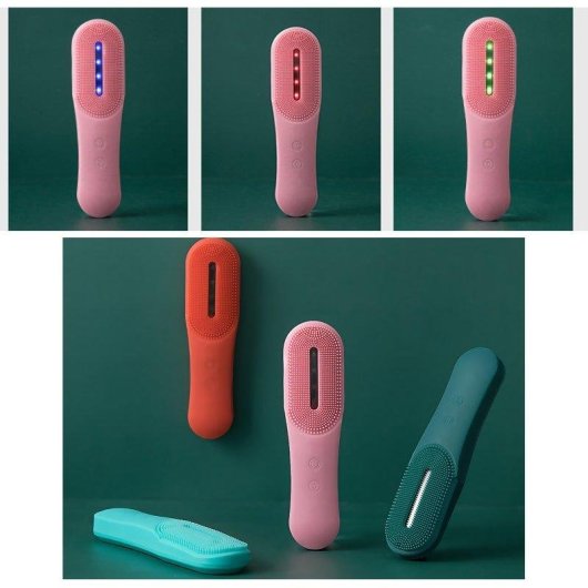 Cepillo Limpiador Facial Dam Electronics con Tratamiento LED Triple Anti Acné