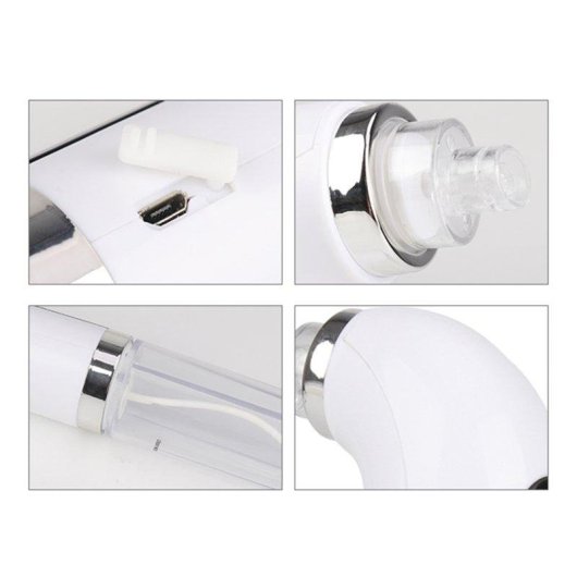 Limpiador Facial Dam Electronics Burbujas Compacto con Tecnología de Vacío y 6 Puntas