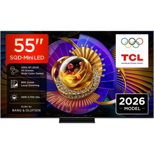 TV TCL Mini LED MSQLED85L 55MSQLED85L 55" 4K Ultra HD 144Hz Smart TV Google TV Dolby Vision HDR10 FreeSync Premium Pro