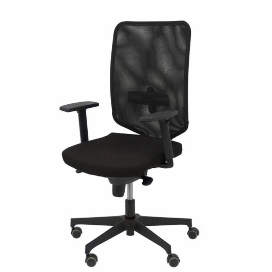 Cadeira de Escritório Piqueras y Crespo Ossa Negra Ergonómica com Mecanismo Síncrono e Regulável em Altura