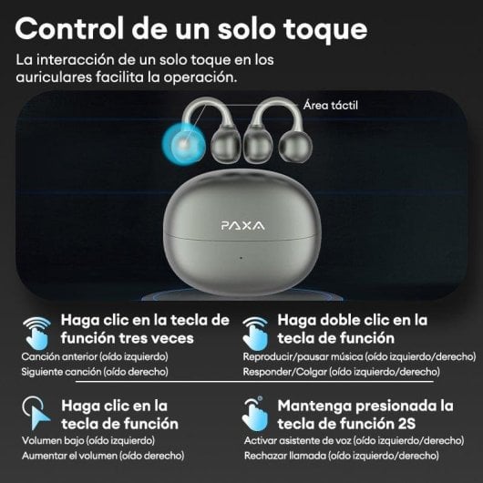 Auriculares Paxa Paxa-c06 inalámbricos Bluetooth para uso diario con carga rápida morados