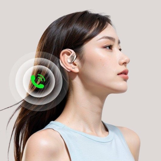Auriculares Paxa inalámbricos Bluetooth con audio panorámico 360°, diseño ligero y ajuste seguro negro