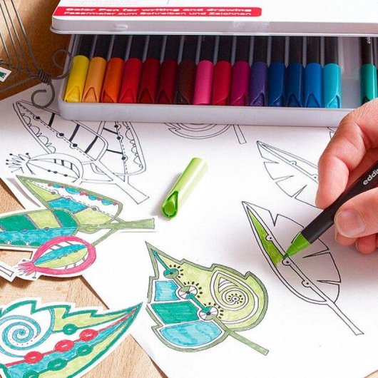 Rotulador de Fibra Edding 1200 Punta Redonda 0.5 mm Magenta