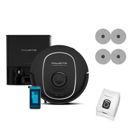Aspirador Robô Rowenta X-Plorer 375+ Navegação Laser 4 Níveis 120 min