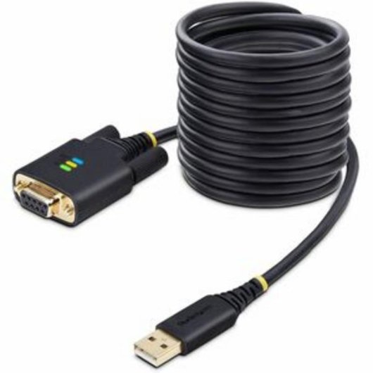 Cable Adaptador USB a Serie StarTech.com Módem Nulo 3m Retención COM