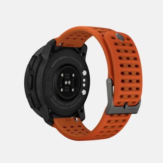 Suunto Vertical 2 Bluetooth GPS 49mm AMOLED Negro Correa Naranja M Resistente Agua 100m SpO2 Pulsómetro