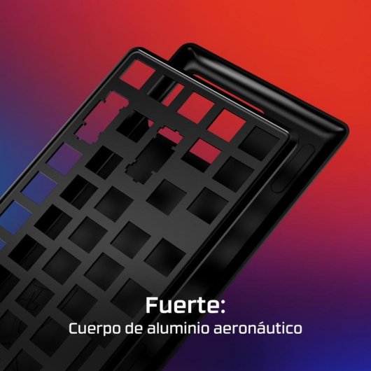 Teclado HyperX Alloy Origins Core mecánico compacto con teclas PBT y switches personalizados