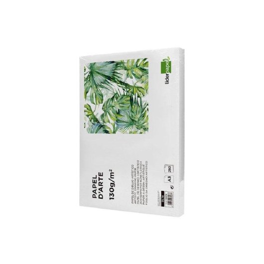 Papel de Dibujo Liderpapel A3 130g Sin Recuadro Pack 25 Hojas