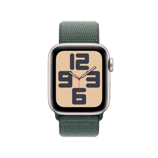 Apple Watch SE GPS NFC 40mm OLED Beige Correa Verde One Size Resistente Agua 50m Pulsómetro