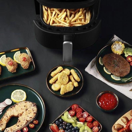 Freidora de Aire Dam Electronics 8L 1400W Panel Táctil 8 Programas Rejilla Antiadherente