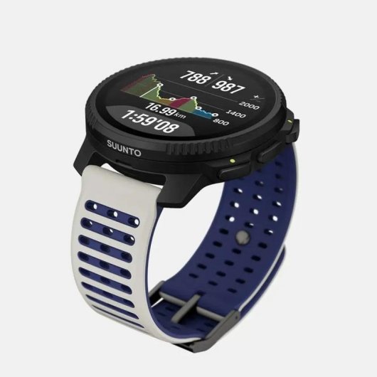 Suunto Vertical 2 GPS Bluetooth 49mm AMOLED Noir Bracelet Bleu M Étanche 100m SpO2 Pulsomètre