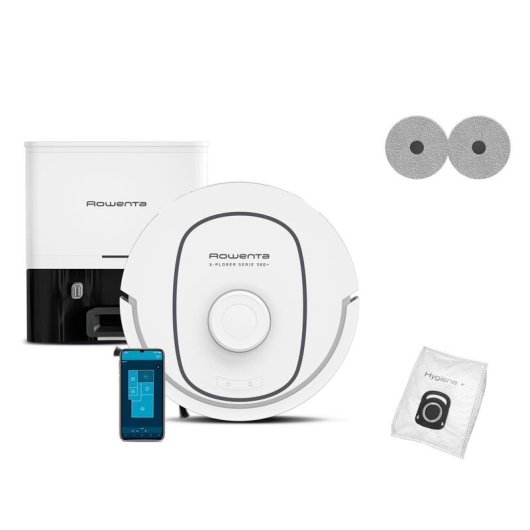 Aspirador Robô Rowenta X-Plorer 380+ Navegação Laser 4 Níveis 120 Minutos