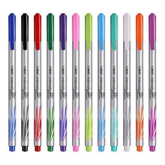 Set di 12 Pennarelli BIC Intensity Medium a Lunga Durata