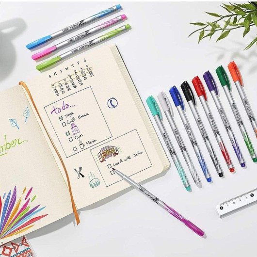 Set di 12 Pennarelli BIC Intensity Medium a Lunga Durata