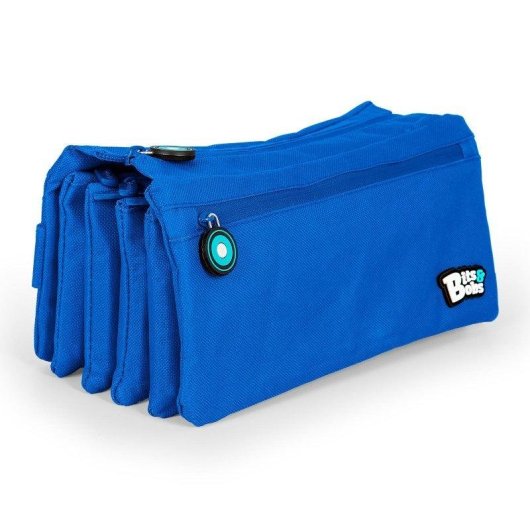 Estuche escolar Grafoplás Bits and Bobs Alta Capacidad Azul