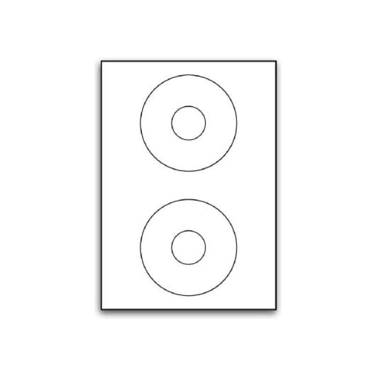 Etiqueta Adhesiva Q-Connect KF01579 Caja 25 Hojas Din A4 CD-ROM