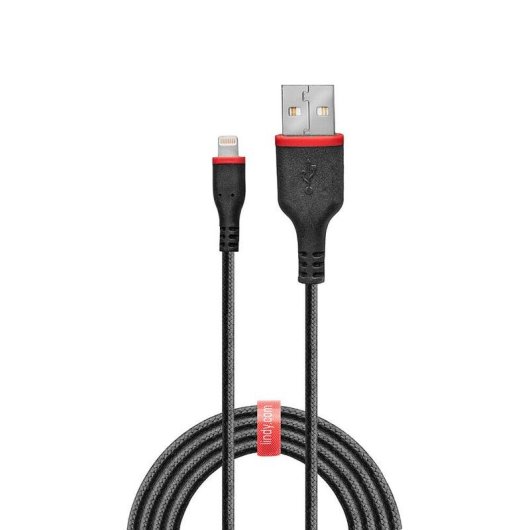 Cable Lightning Lindy 31291 1 m USB A Macho Negro