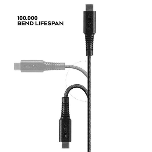 Cabo Lindy 31285 0,5 m Lightning para USB-C Preto