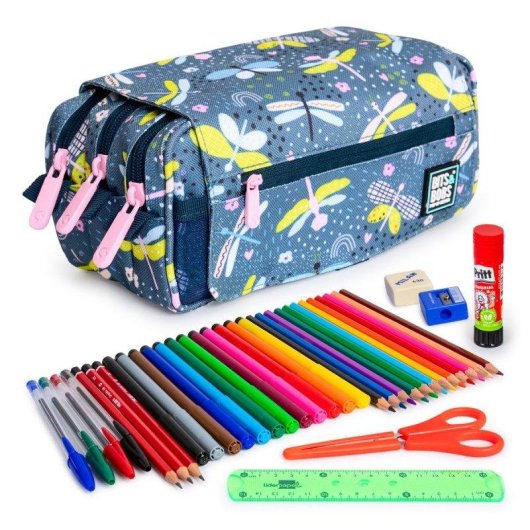 Estuche Escolar Triple Grafoplás ColePack EcoDesign con Material Incluido