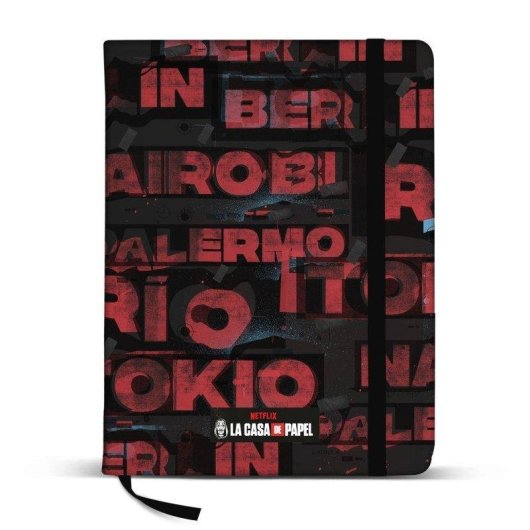 Cuaderno Karactermania La Casa de Papel Cities Tamaño A5 Tapas Rígidas