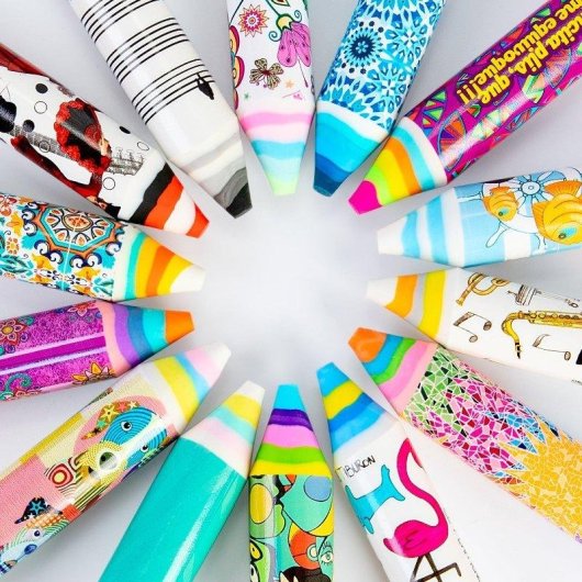 Gomma da cancellare a forma di matita Javier Señoras Playa - Set di 2