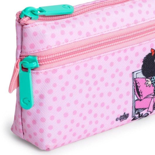 Estuche Portatodo Plano Grafoplás Bits Bobs Design 2 Cremalleras