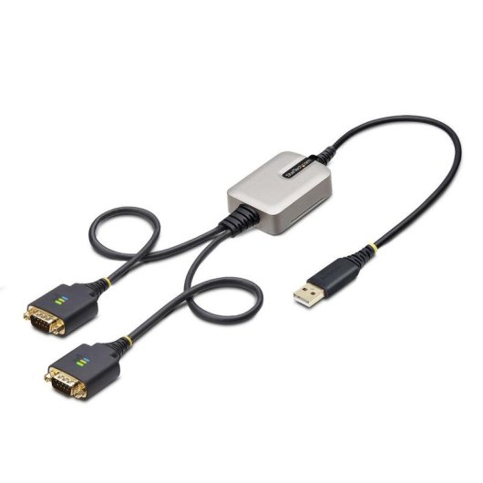 Adaptador USB a 2 Puertos Serie StarTech de 60cm con Retención COM
