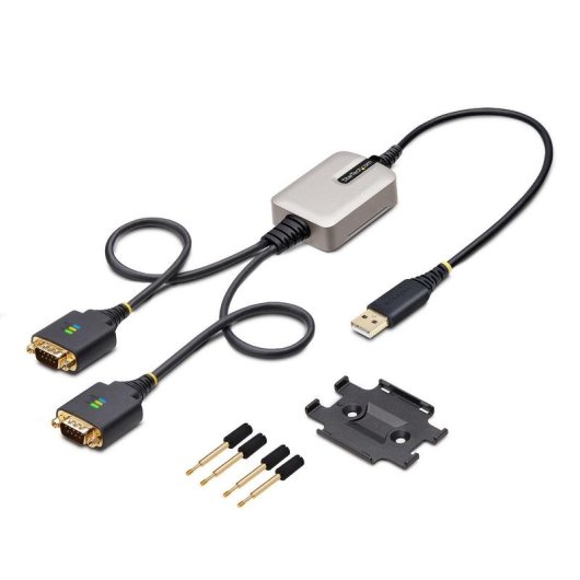 Adaptador USB a 2 Puertos Serie StarTech de 60cm con Retención COM