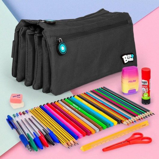 Estuche Escolar Grafoplás Portatodo Cuádruple de Alta Capacidad