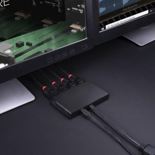 Hub Lindy 4 Ports DisplayPort 1.2 4K 3840x2160 Modell 38431 USB