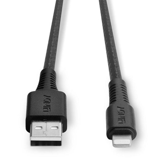 Cable Lindy 31292 2 m Lightning a USB A macho macho negro