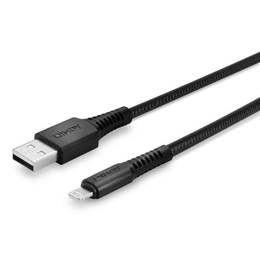 Cable Lindy 31292 2 m Lightning a USB A macho macho negro