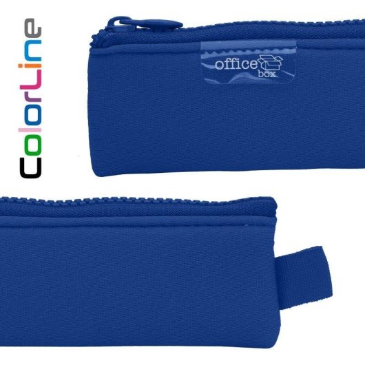 Estuche Multifuncional Officebox Colorline Neopreno Azul Oscuro Mini