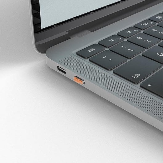 Chave de Bloqueio de Porta Lindy 40428 USB Tipo C 4 Peças Cinza/Laranja
