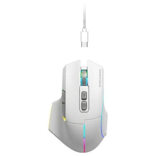 Mars Gaming Mmw-vector Ratón Inalámbrico Tri-mode 12000 Dpi 70h Blanco