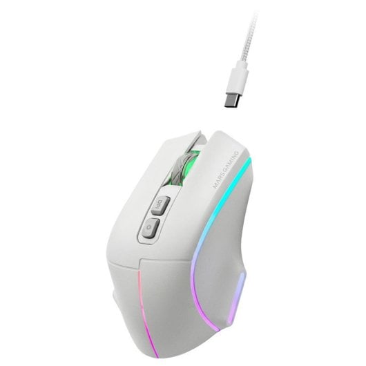 Mars Gaming Mmw-vector Ratón Inalámbrico Tri-mode 12000 Dpi 70h Blanco