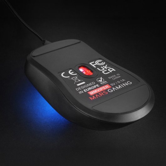 Mars Gaming Mm-viper Ratón Gaming 12800 Dpi 56g Rgb Chroma Negro