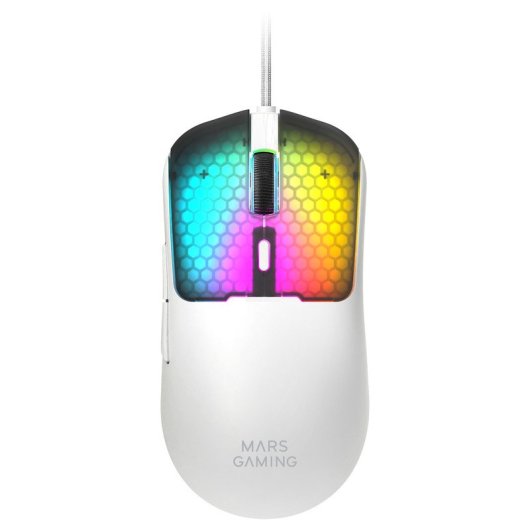 Rato Mars Gaming MM-VIPER USB-A USB-C 12800 DPI Branco RGB 56g