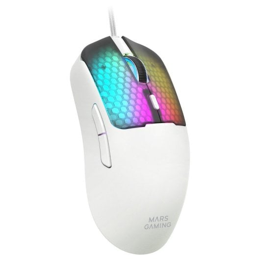 Rato Mars Gaming MM-VIPER USB-A USB-C 12800 DPI Branco RGB 56g