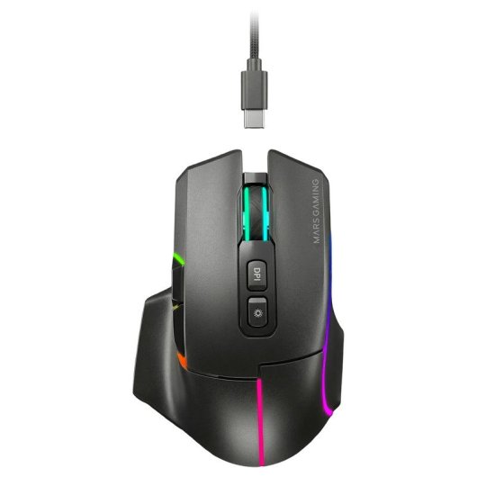 Mars Gaming Mmw-vector Ratón Inalámbrico Tri-mode 12000 Dpi 70h Negro