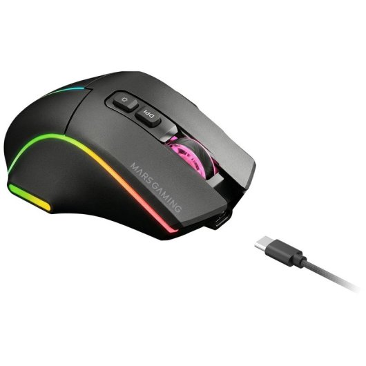 Mars Gaming Mmw-vector Ratón Inalámbrico Tri-mode 12000 Dpi 70h Negro