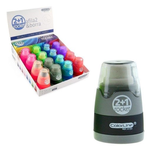 Kit Gomma e Temperino Sdi Rocket con Gomma di Ricambio